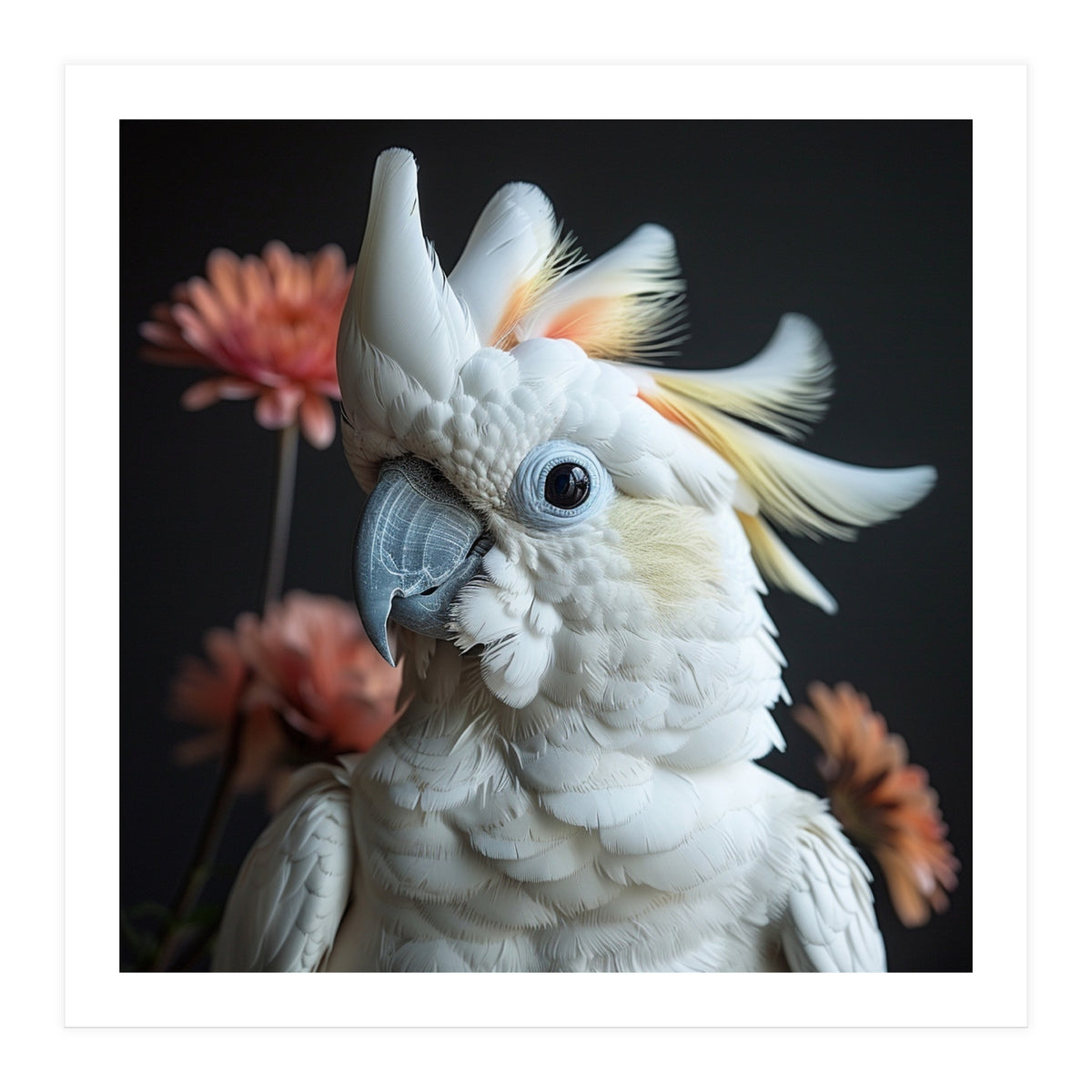 Beautiful Cockatoo Parrot With Yellow Crest (Print Only)