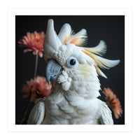 Beautiful Cockatoo Parrot With Yellow Crest (Print Only)