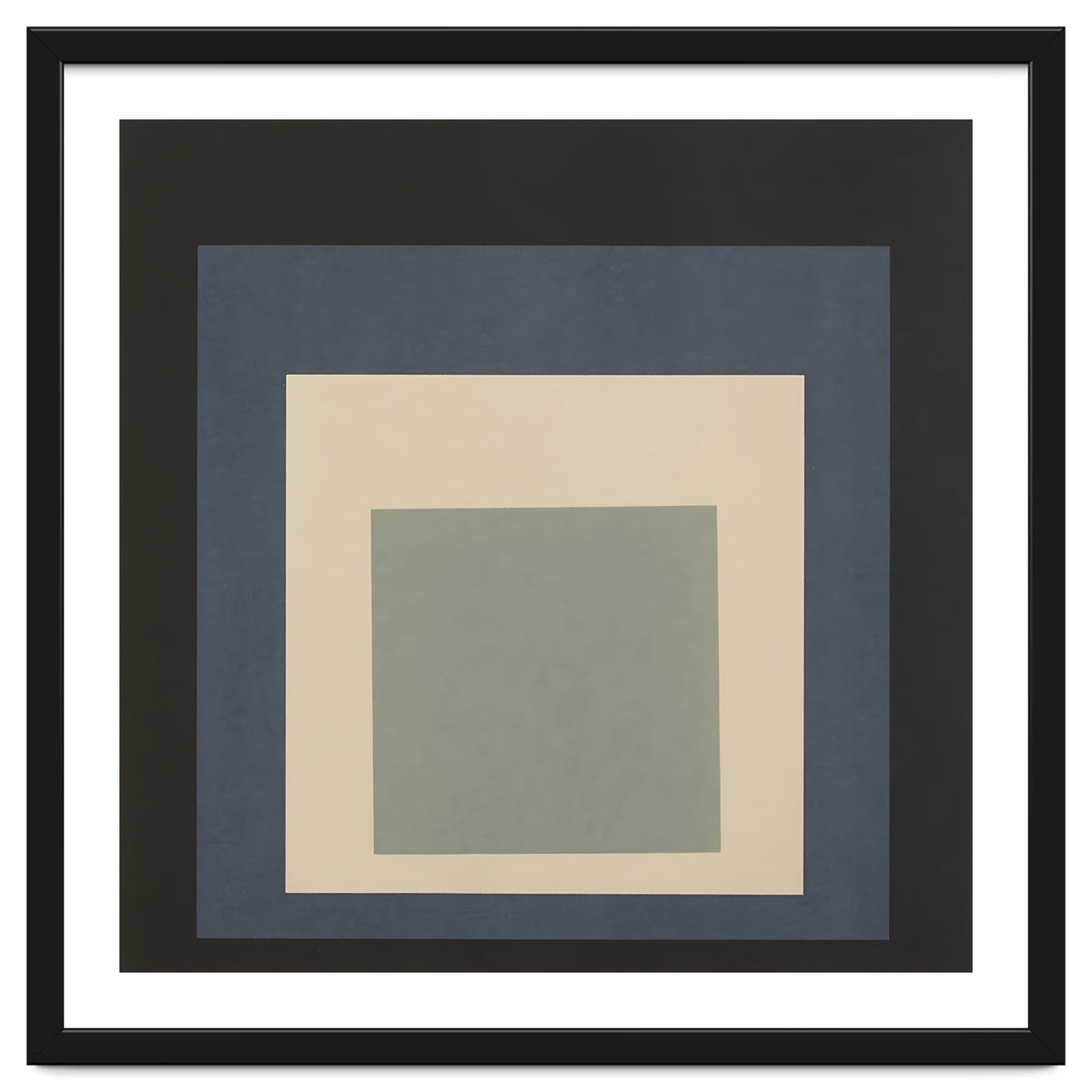 JOSEF ALBERS - HOMAGE TO THE SQUARE BEIGE GREY BLACK HIGH RESOLUTION