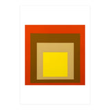 Josef Albers - Red, Brown, Golden (Print Only) thumbnail