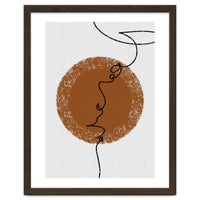 Abstract Brown and Black Lines