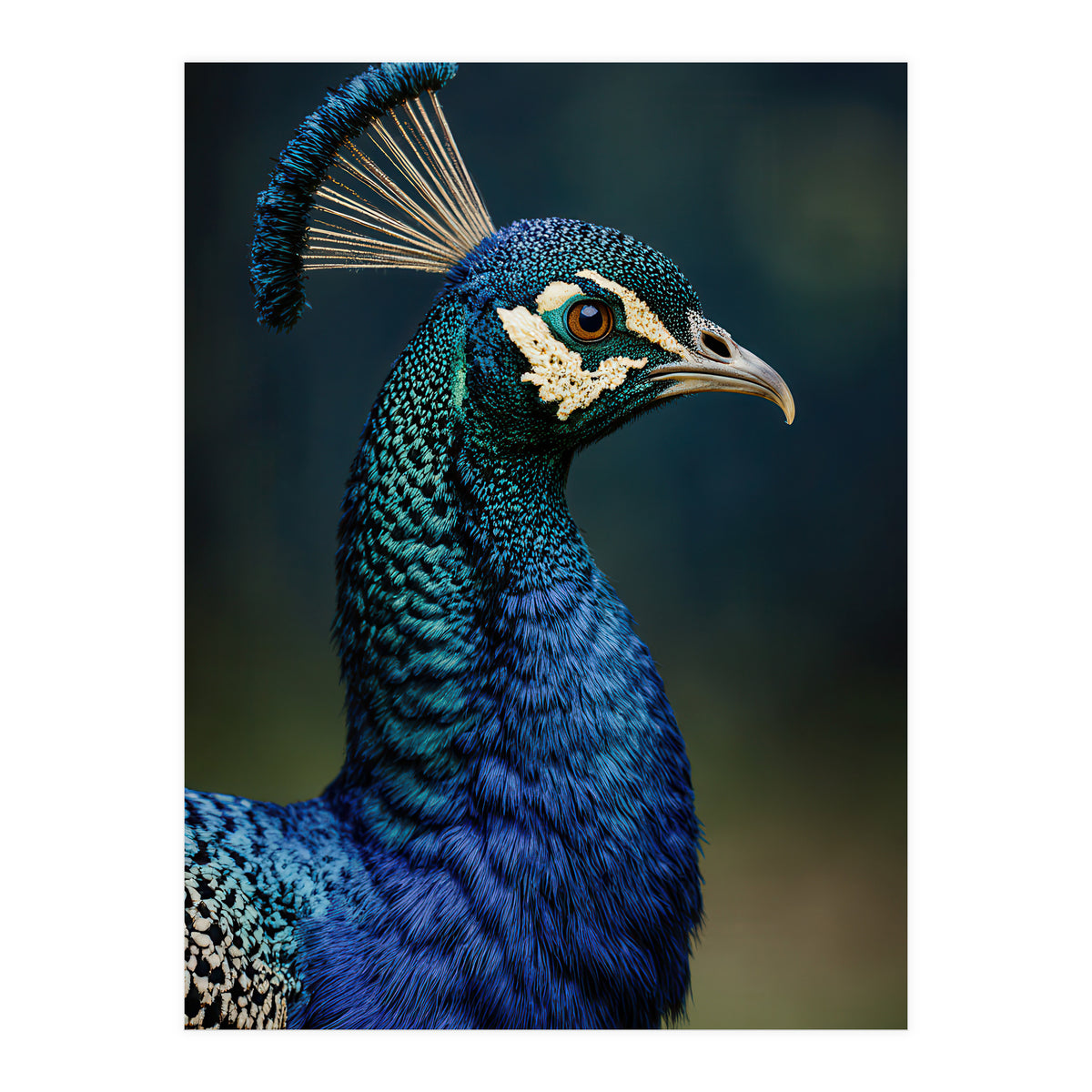 Peacock Portrait Photography (Print Only)
