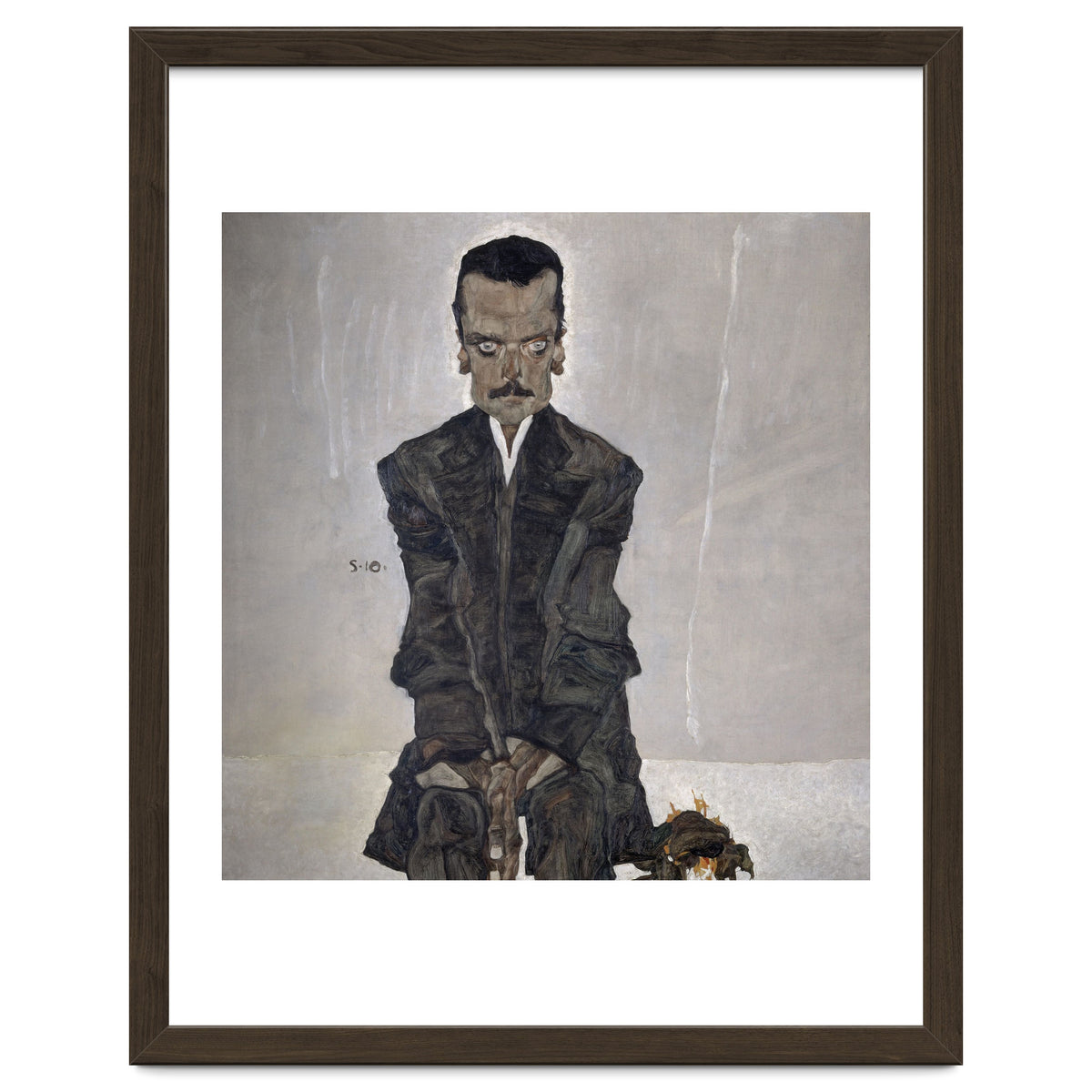 'Portrait of the Publisher Eduard Kosmack', 1910, Oil on canvas. EGON SCHIELE.