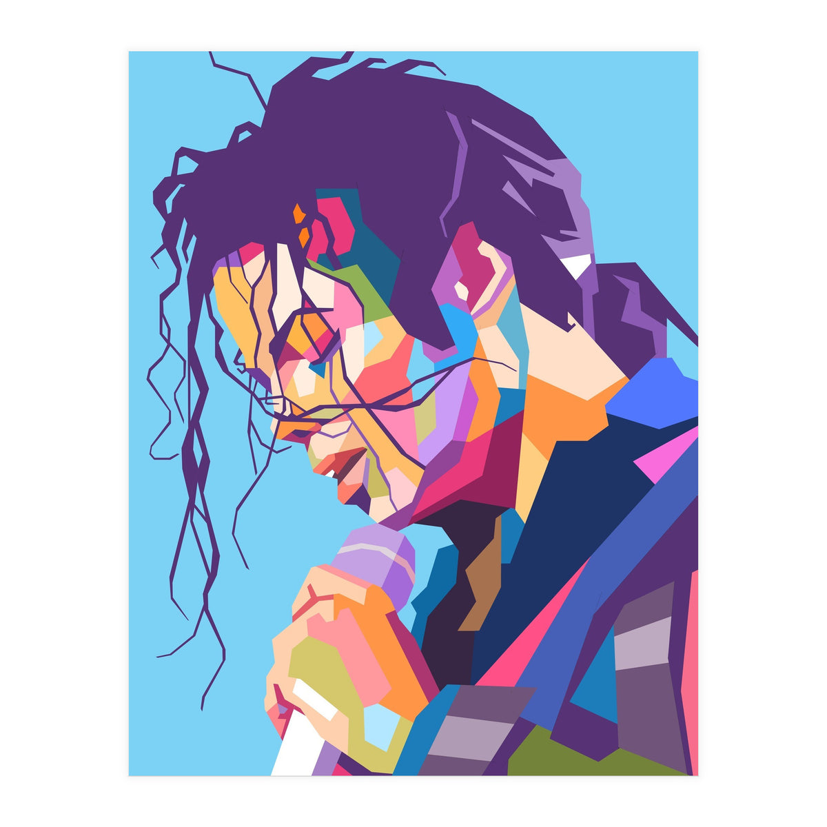 Michael Jackson pop art portrait (Print Only)