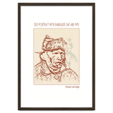 Self Portrait With Bandaged Ear And Pipe – Vincent Van Gogh thumbnail