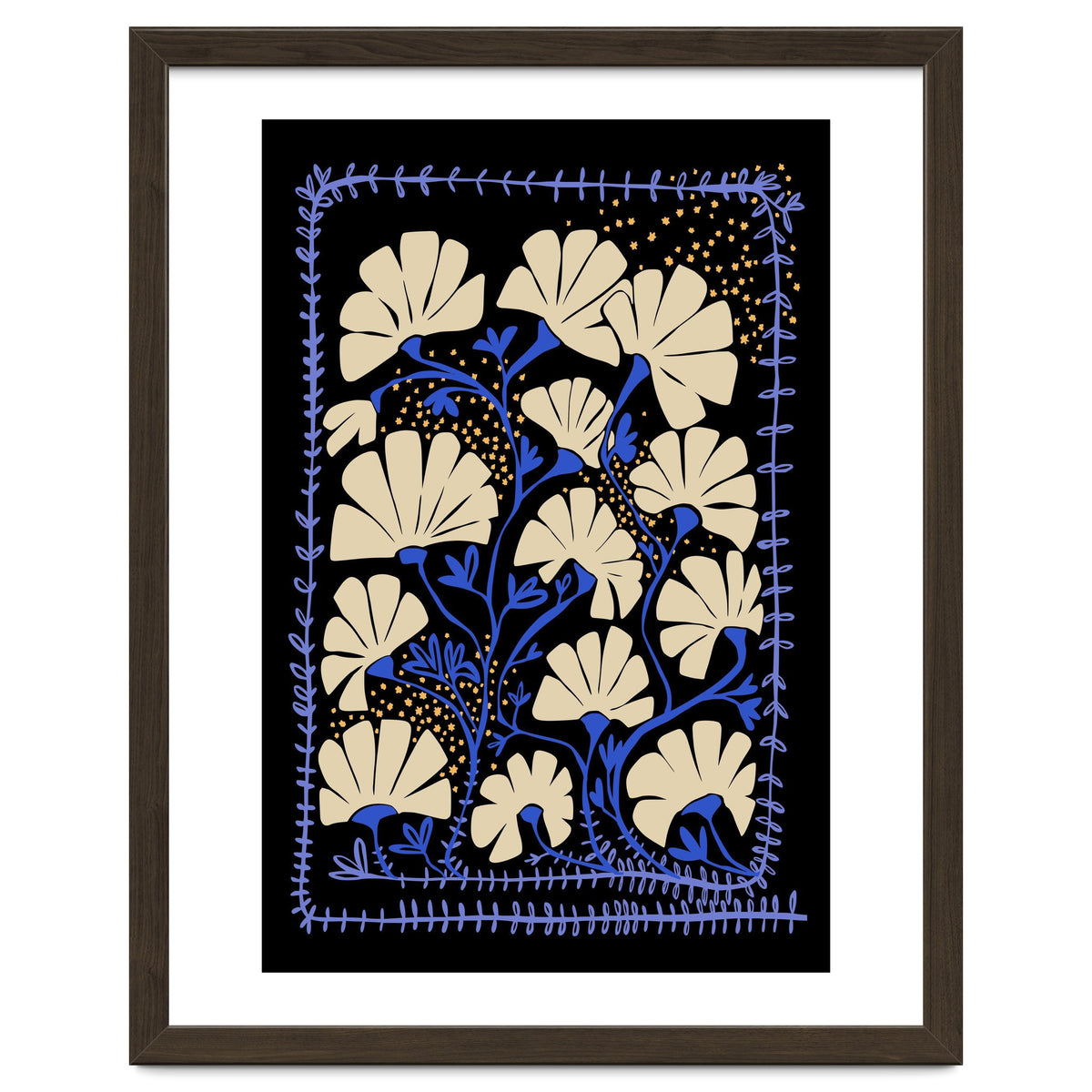 Klimts blooming  black