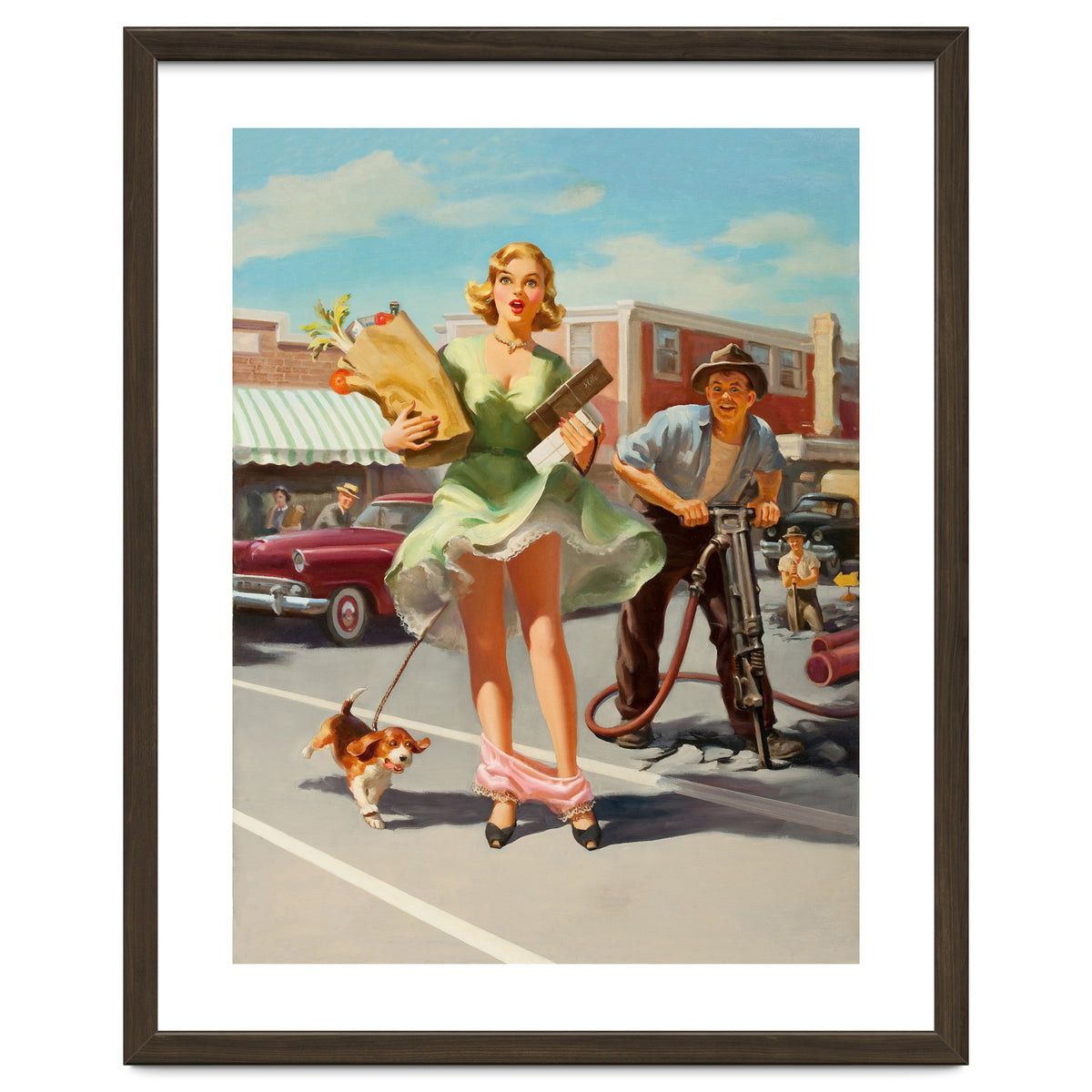 Funny Pin Up Shopping Girl