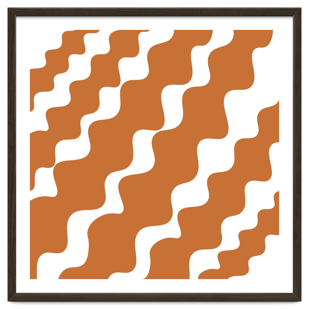 Brown Wavy Pattern