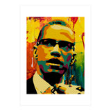 Malcolm X Colorful Abstract Art 2 (Print Only) thumbnail