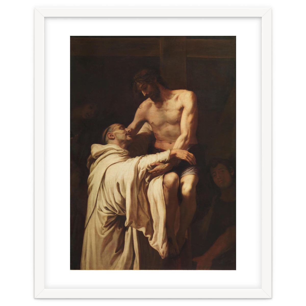 Francisco Ribalta / 'Christ Embracing Saint Bernard', ca.  1626, Spanish School, Oil on canvas.
