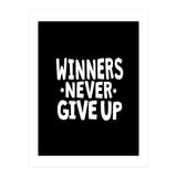 Winners Never Give Up (Print Only) thumbnail