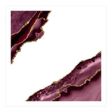 Burgundy & Gold Agate Texture 19  (Print Only) thumbnail