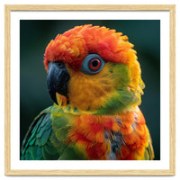 Sun Conure Parrot Close Up Eye