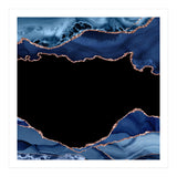 Navy & Rose Gold Agate Texture 18 (Print Only) thumbnail