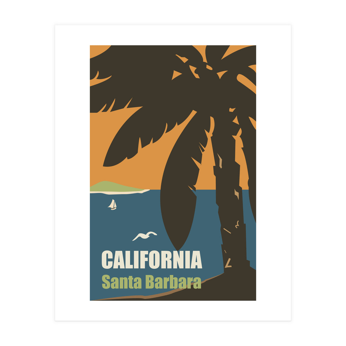 California, Santa Barbara (Print Only)