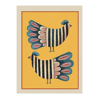 Striped Bird Pair II (Print Only)