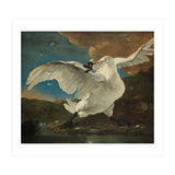 The Threatened Swan. The Threatened Swan; Interpreted later as an Allegory on Johan de Witt. Dati... (Print Only) thumbnail
