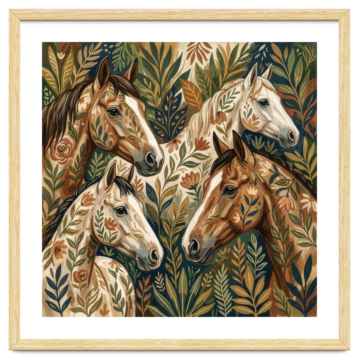 Equestrian Floral Harmony