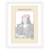 Young Man with an Apple (1505) – Raphael (ascii art) thumbnail