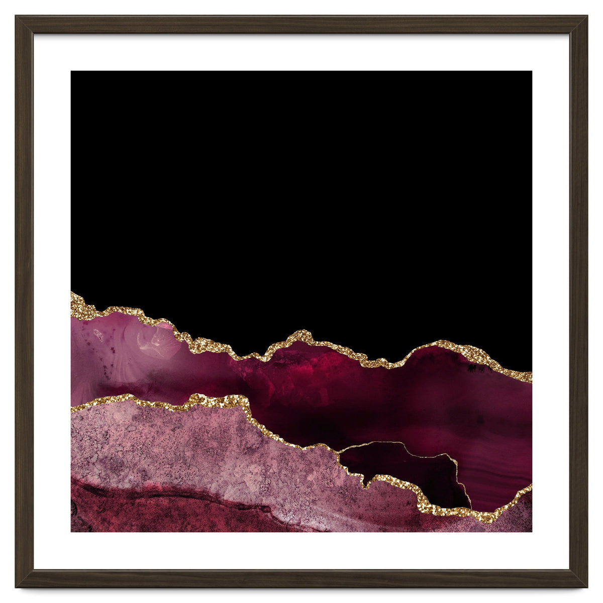 Burgundy & Gold Agate Texture 10