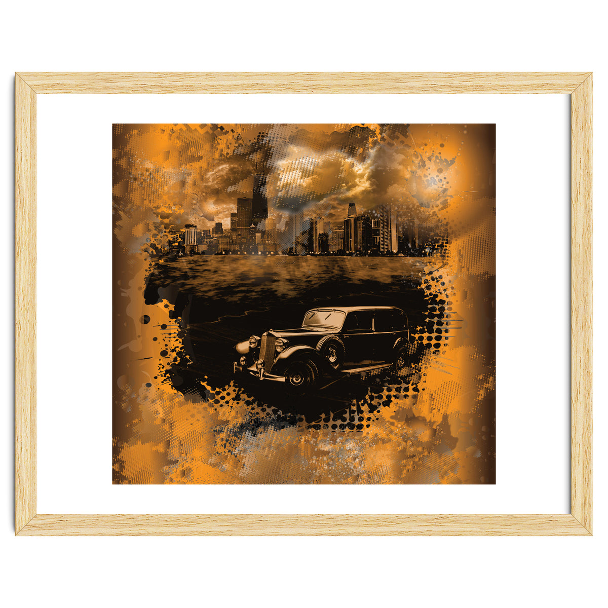 Chicago Waterfront Monochrome