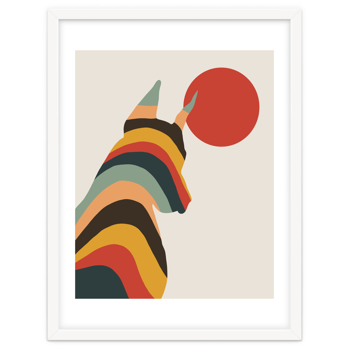 Dog Years, Rainbow Bohemian Animal, Pets Rise Dogs Retro, Eclectic Contemporary Solo