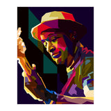 Marcus Miller Bass Jazz Musician Pop Art WPAP (Print Only) thumbnail