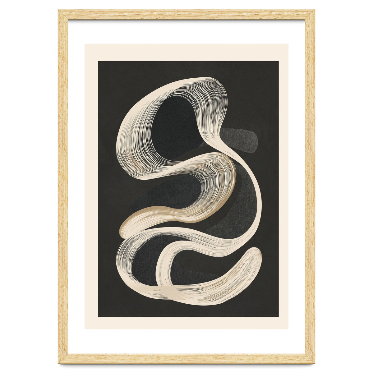 Monochrome Flow Abstract Line Movement