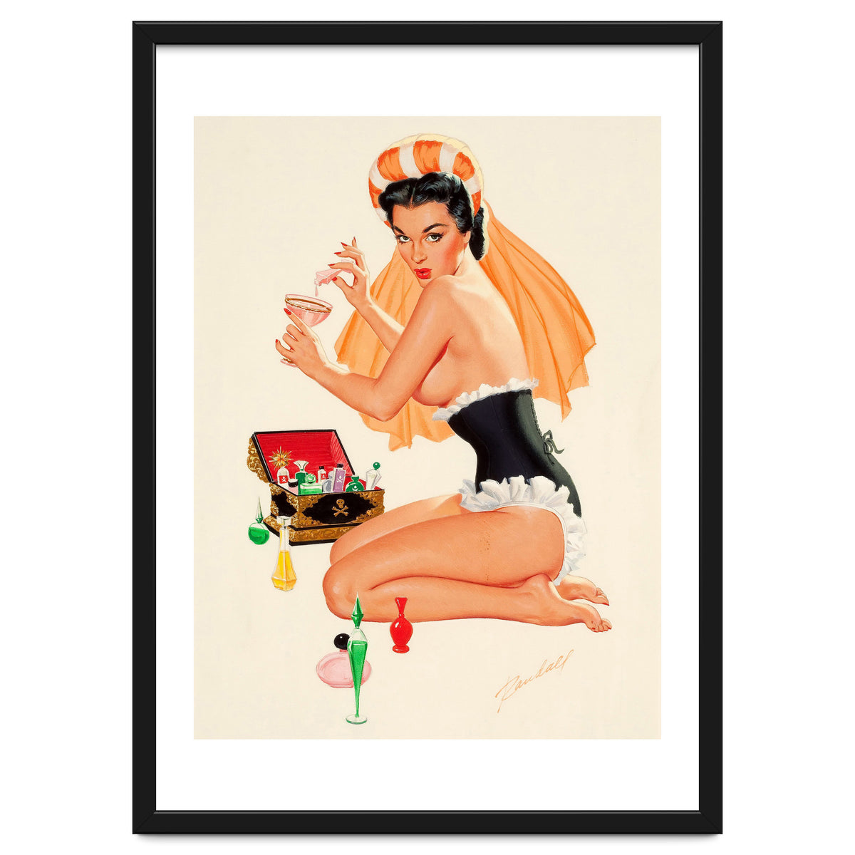 Young And Beautiful Witch Preparing A Love Portion