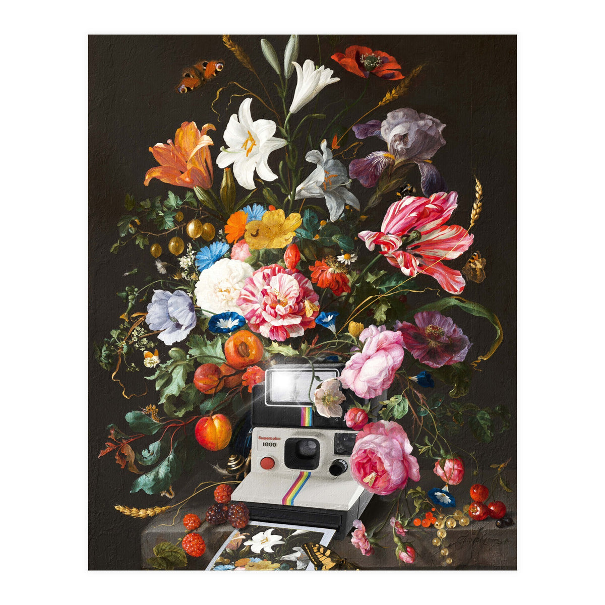 Floral Instant Photo (Print Only)