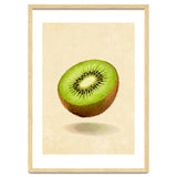 Kiwi Slice, Watercolor Fruit, Fresh Green Art thumbnail