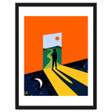 The Path Ahead, Abstract Concept Positivity Growth Mindset People, Eclectic Inspire Bohemian Contemporary Modern Pop Art thumbnail
