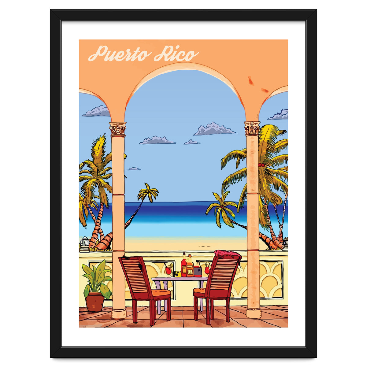 View on Puerto Rico Coast