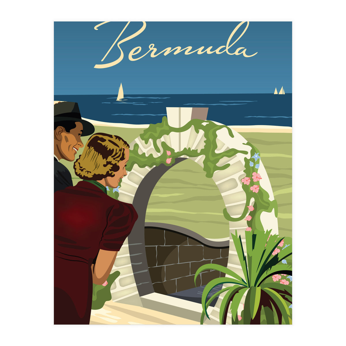 Bermuda, Moongate Arch (Print Only)