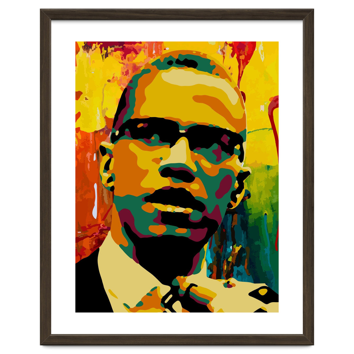 Malcolm X Colorful Abstract Art 2