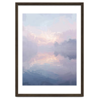 Ethereal Misty Lakeside at Dawn