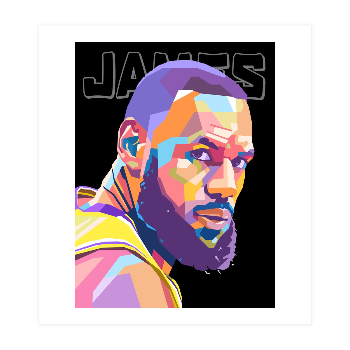 King Lebron James art (Print Only)