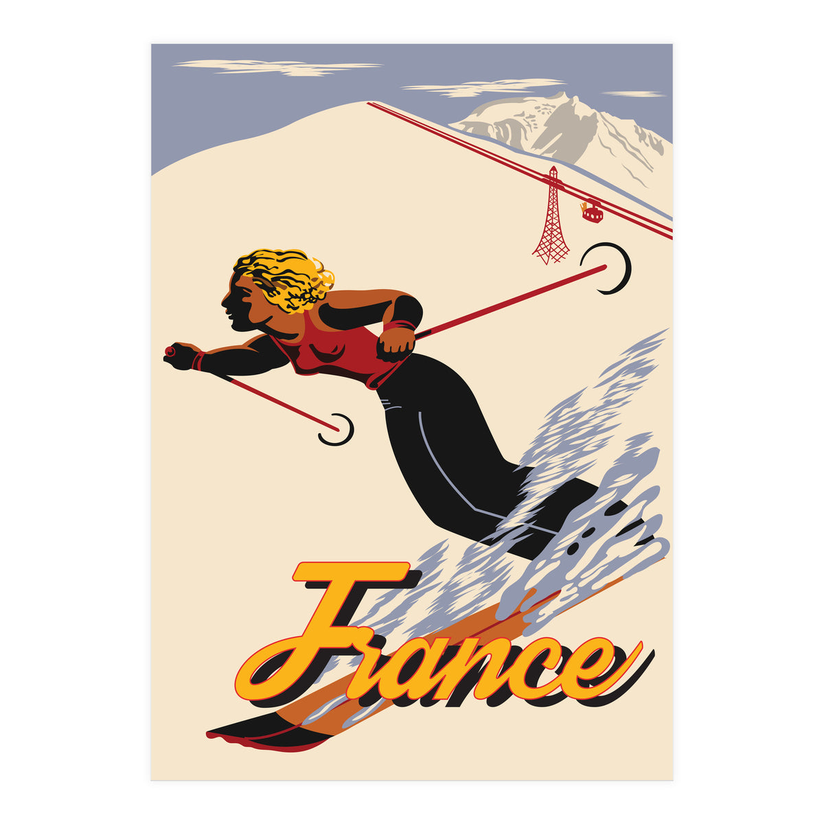 Ski In France (Print Only)