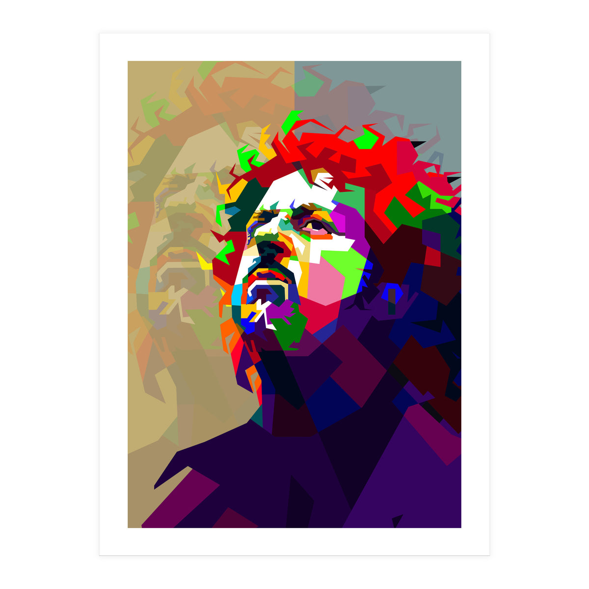 Steve Lukather Guitarist Pop Art WPAP (Print Only)