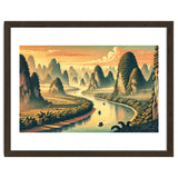 Vintage China, Guilin Karst Mountains Poster thumbnail