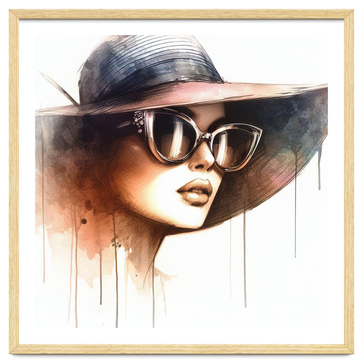 Watercolor Elegant Woman #2