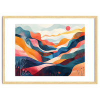 Abstract Mountain Landscape Art