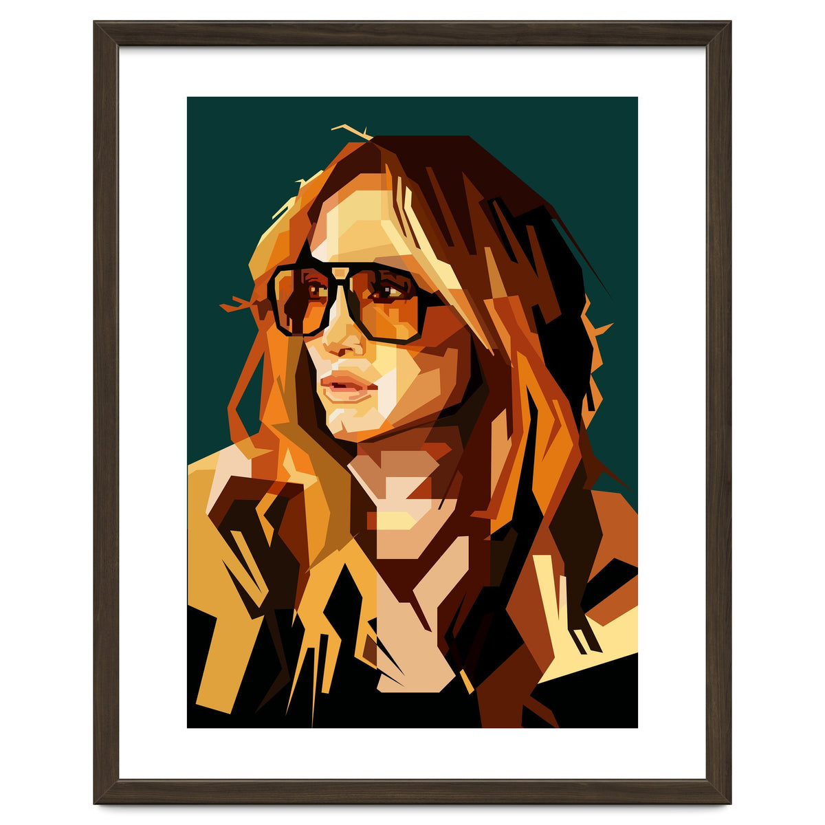 Jennifer Lopez Celebrity Art Retro Style Illustration