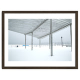 Sunshade site in the winter beach thumbnail