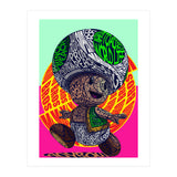 Toad Mushroom Cartoon Pop Art (Print Only) thumbnail
