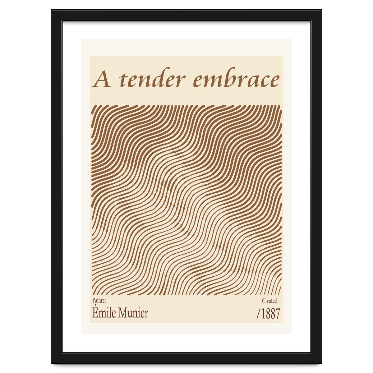 A Tender Embrace – Émile Munier (1887)