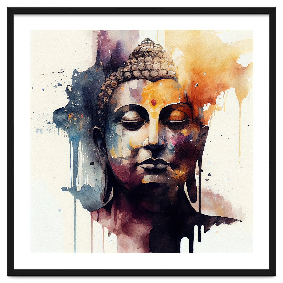 Watercolor Buddha #2