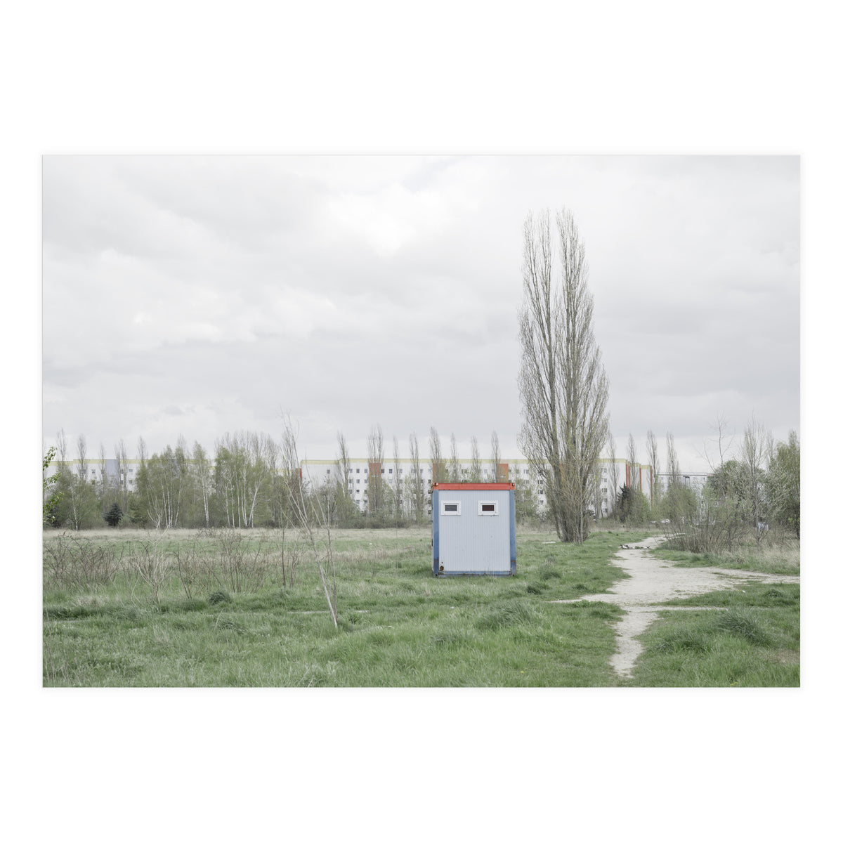 Hut in the middle of green field (Print Only)