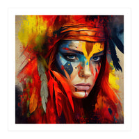 Powerful American Native Woman #1 (Print Only)