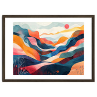Abstract Mountain Landscape Art